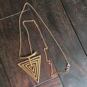 Triangle necklace.